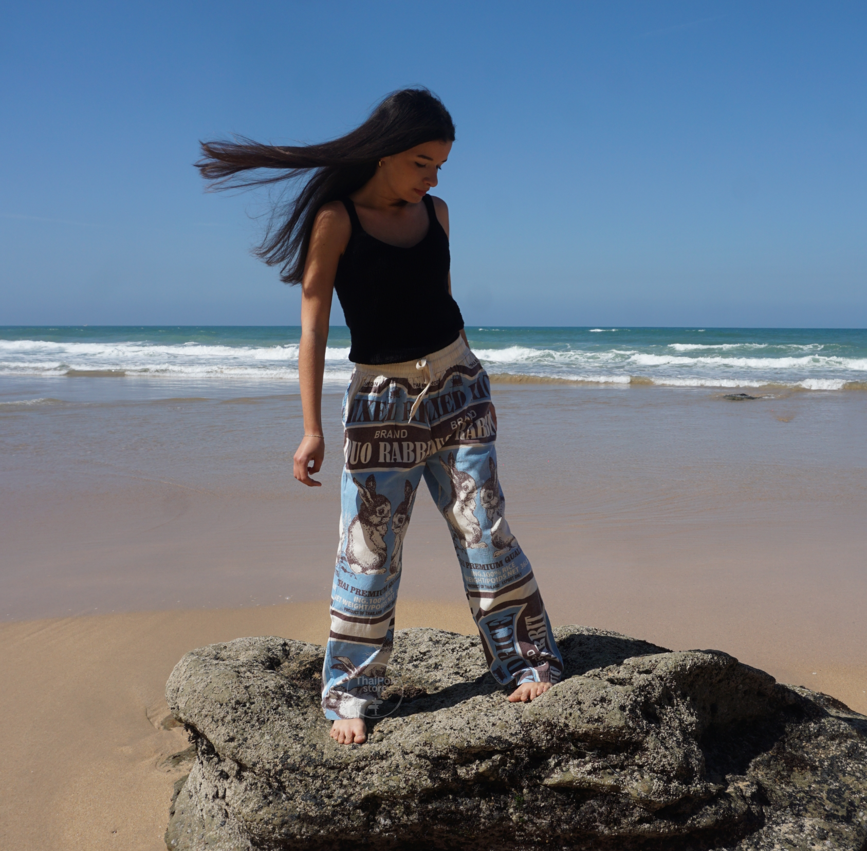 Duo Rabbit Straight Pants