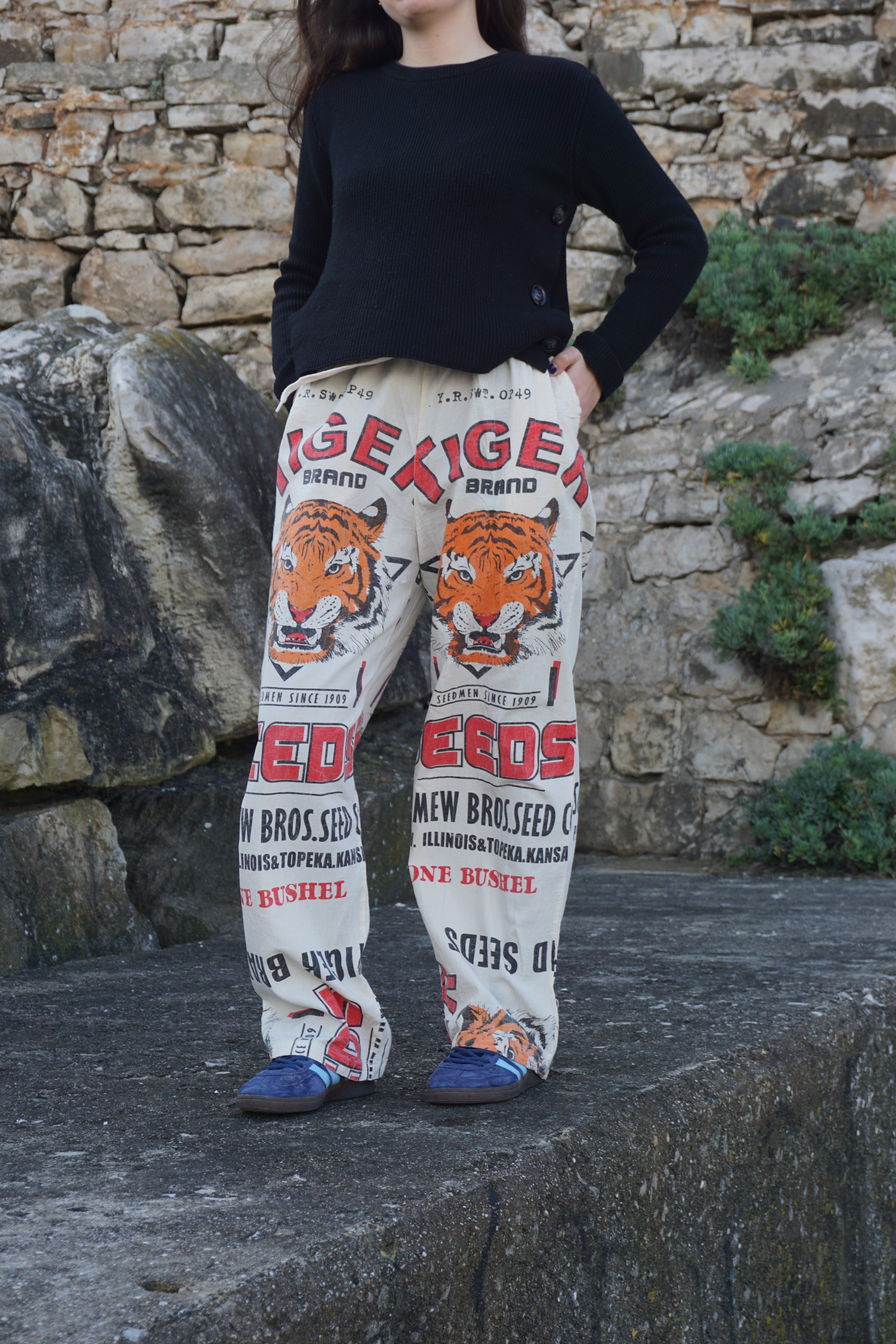 Tiger straight pants