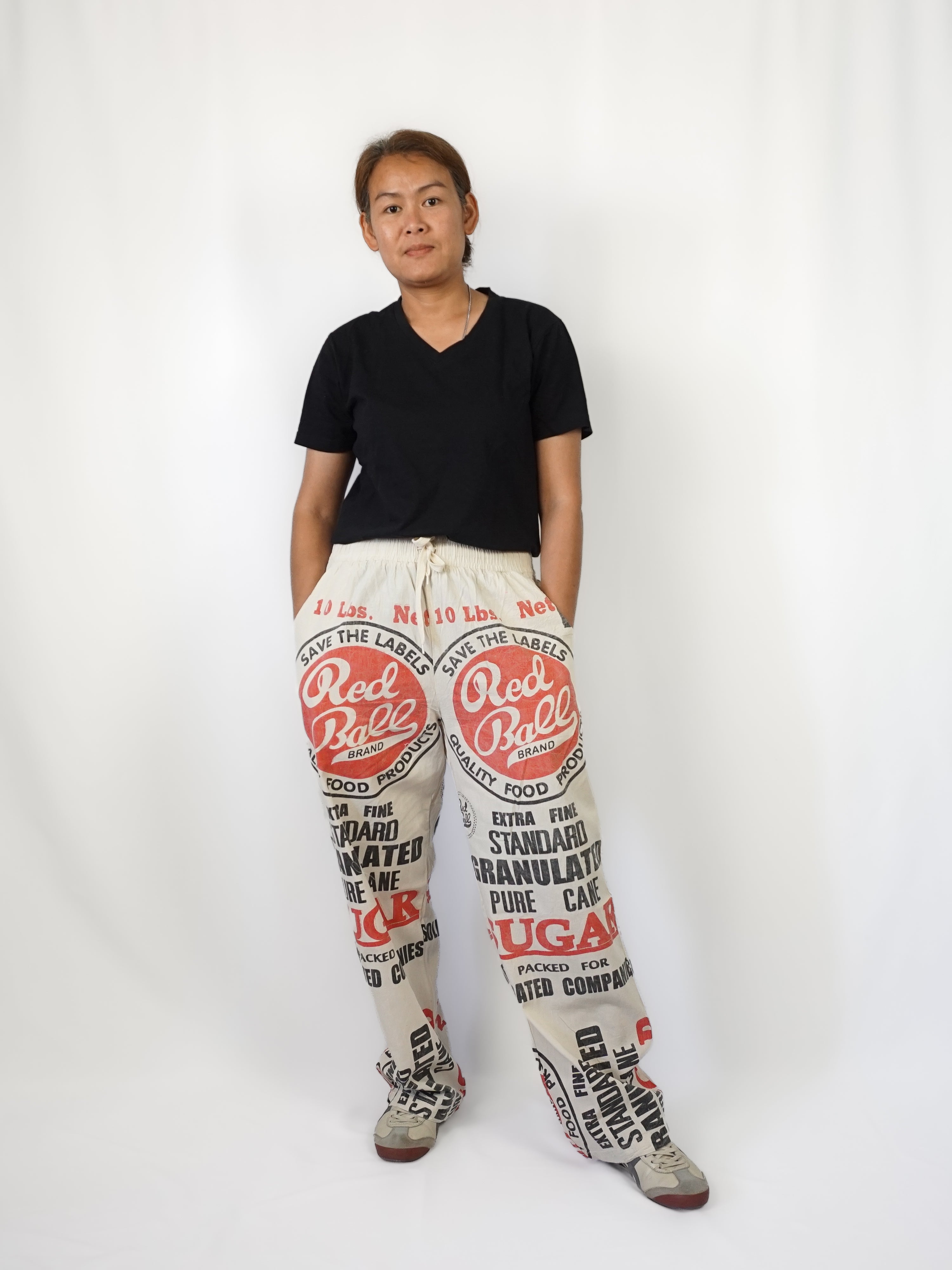Red Ball Straight Pants