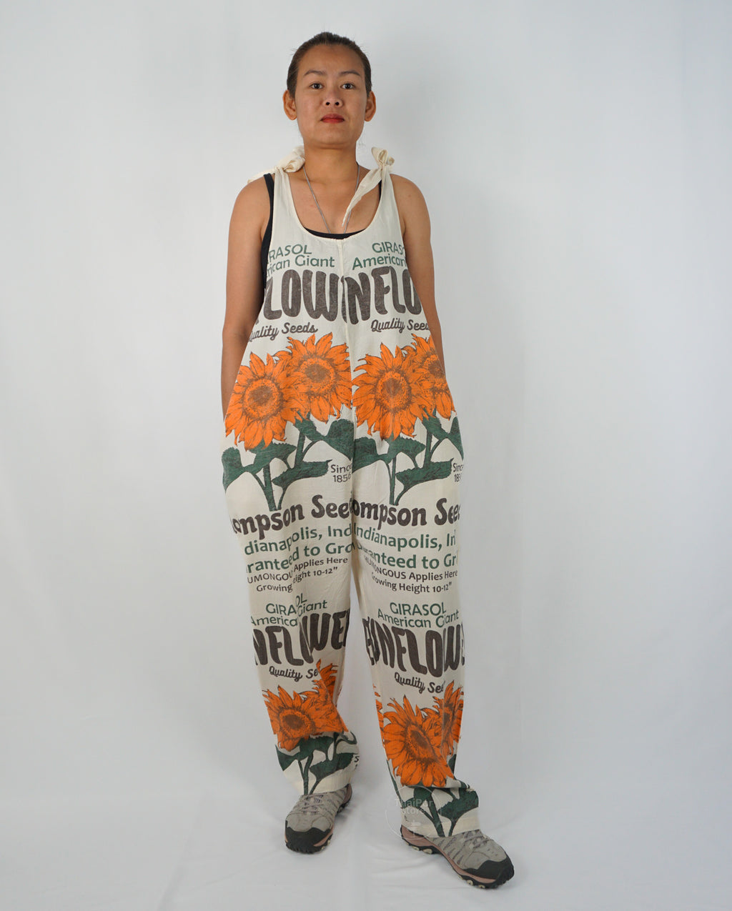 Sunflower Bow Jumpsuit