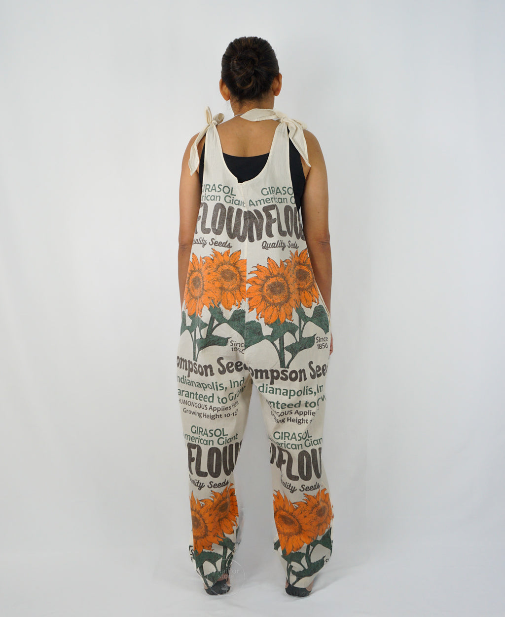 Sunflower Bow Jumpsuit