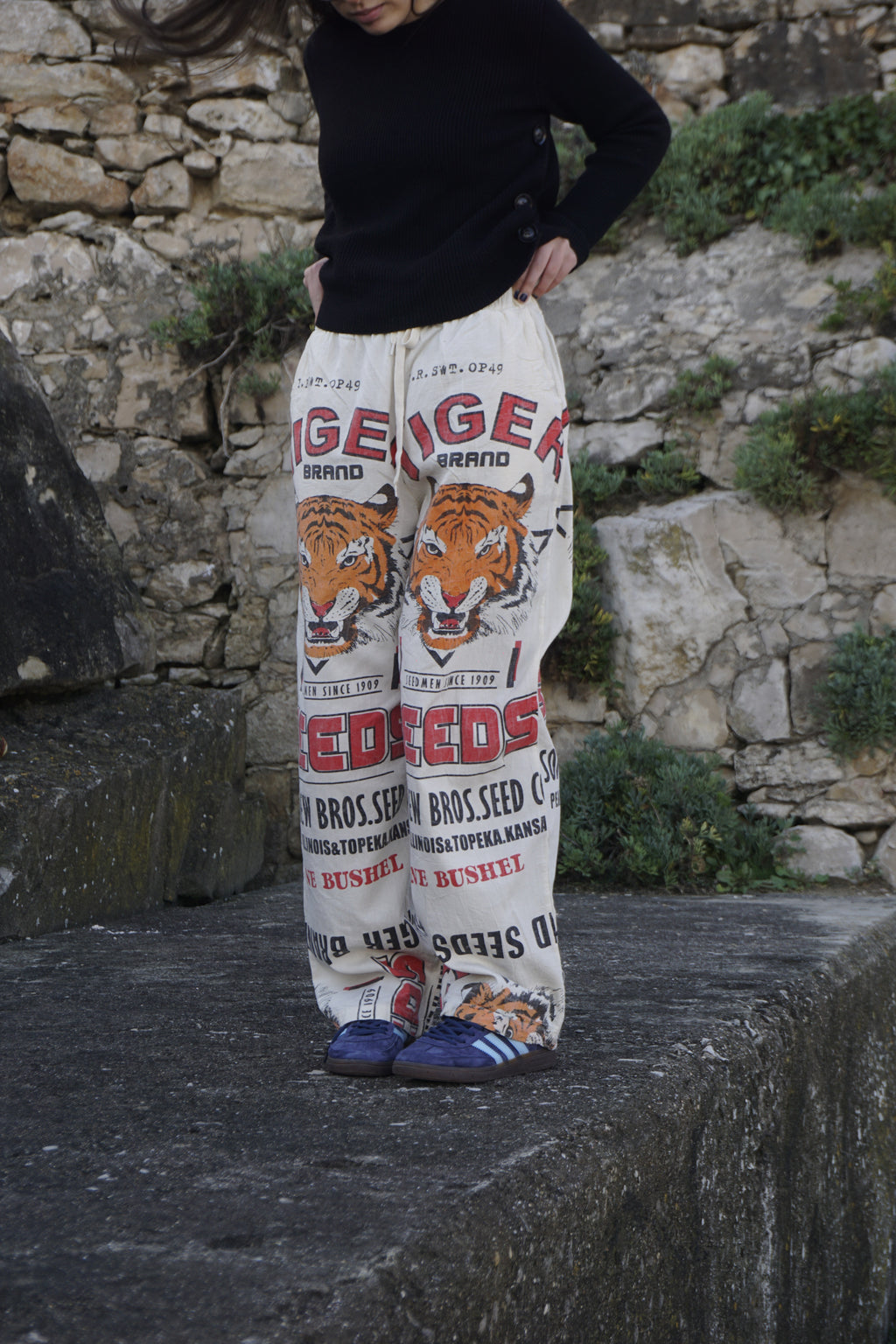 Tiger straight pants