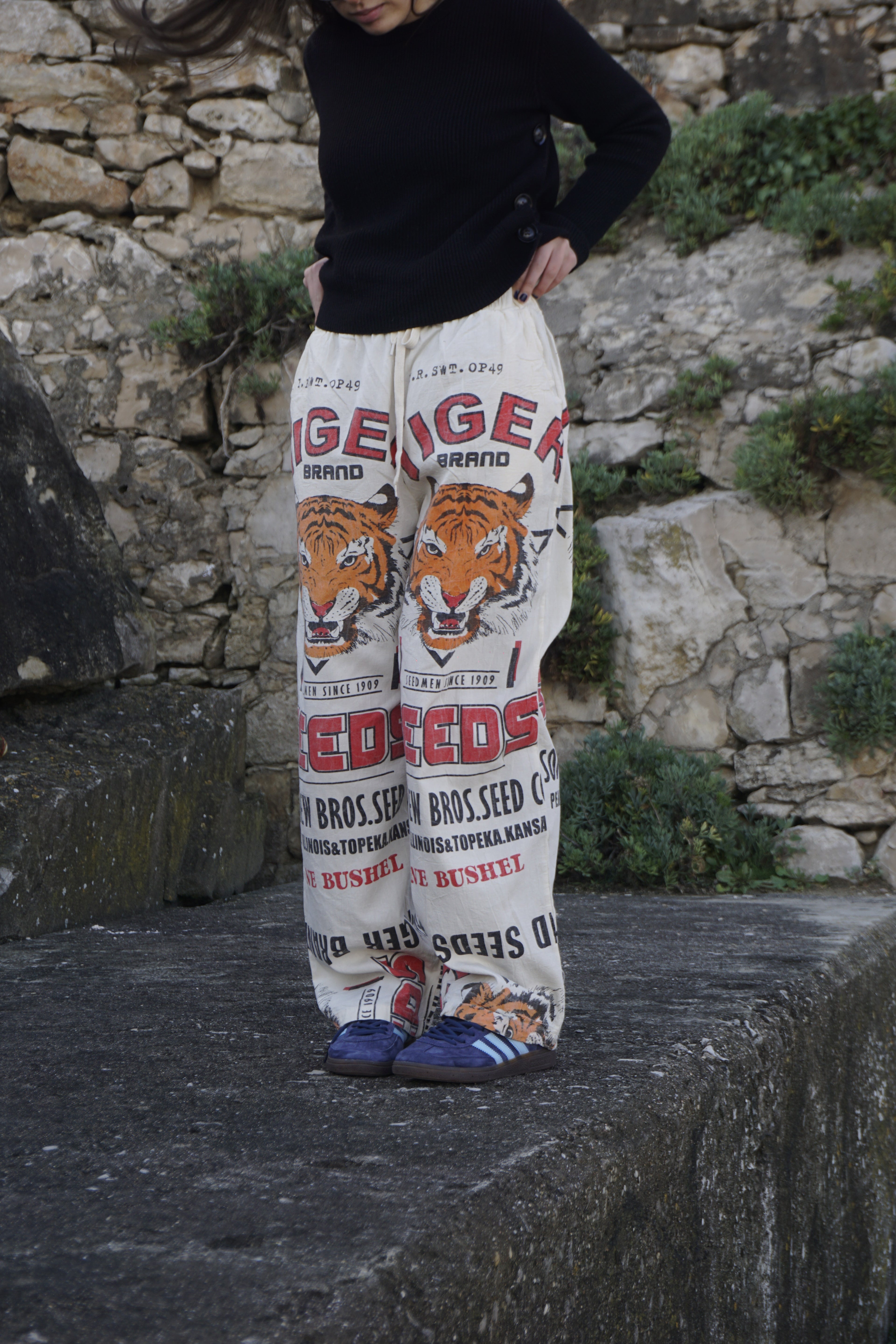 Tiger straight pants