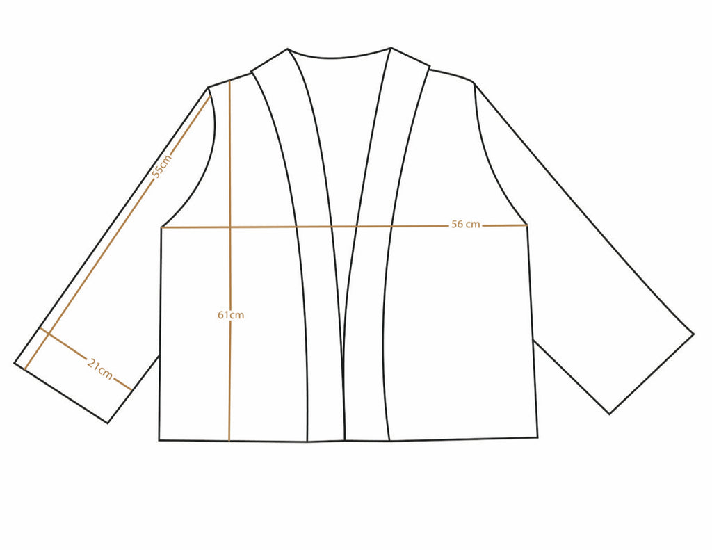 Snow Drift Short Kimono