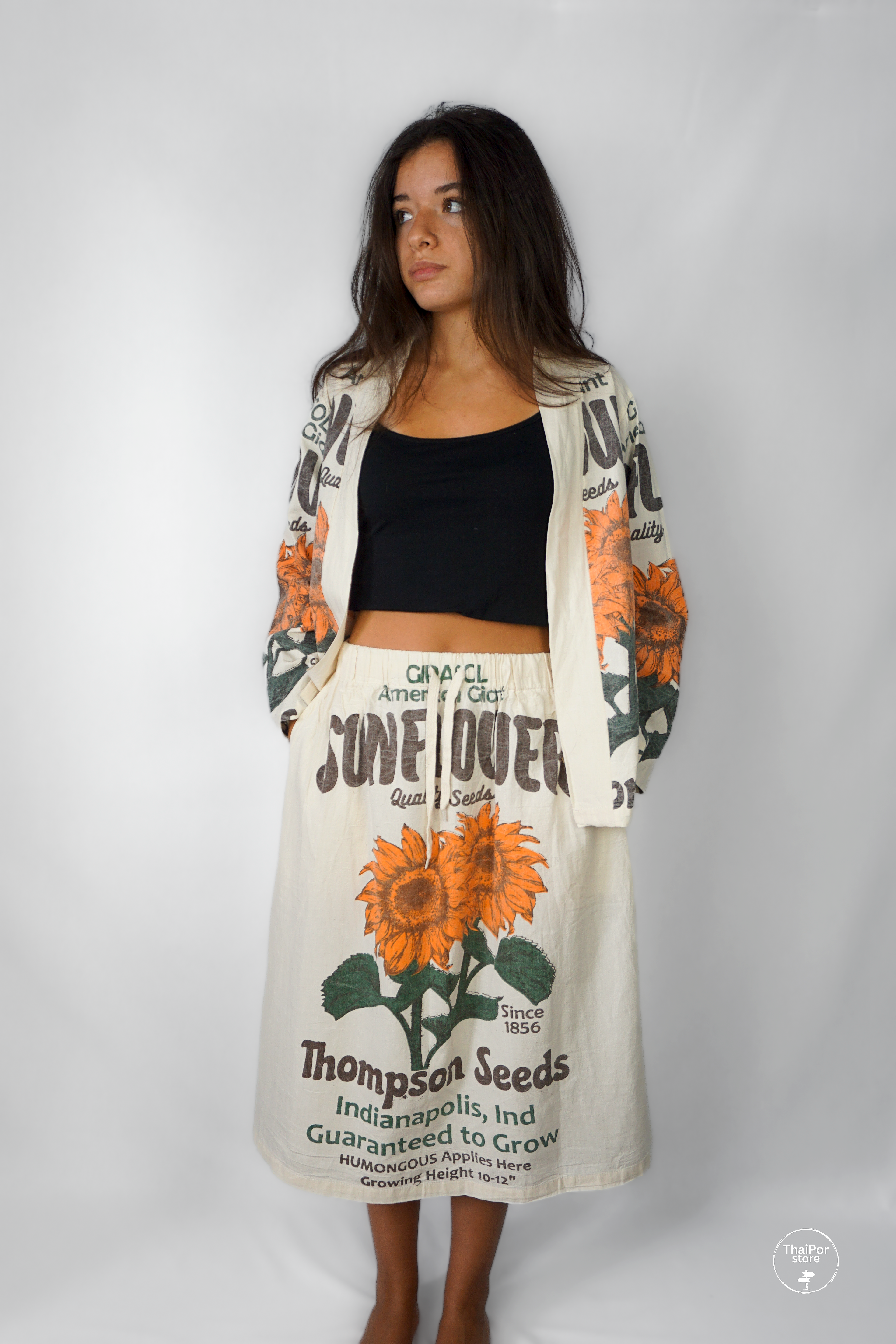 Sunflower Short Kimono