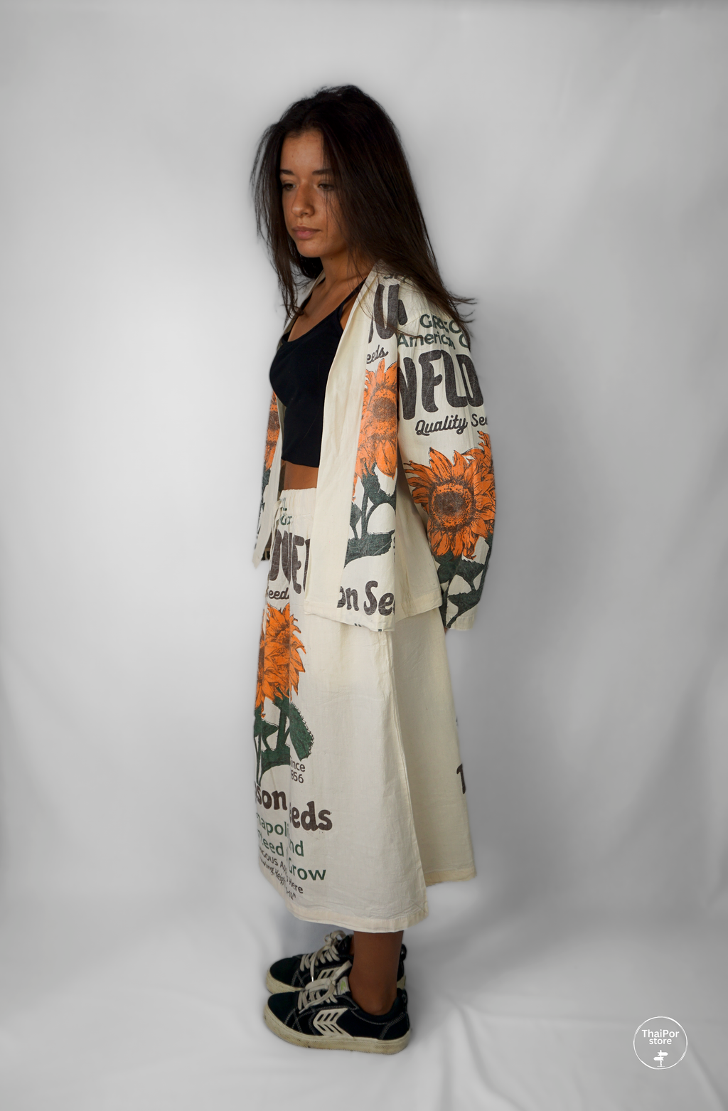 Sunflower Short Kimono