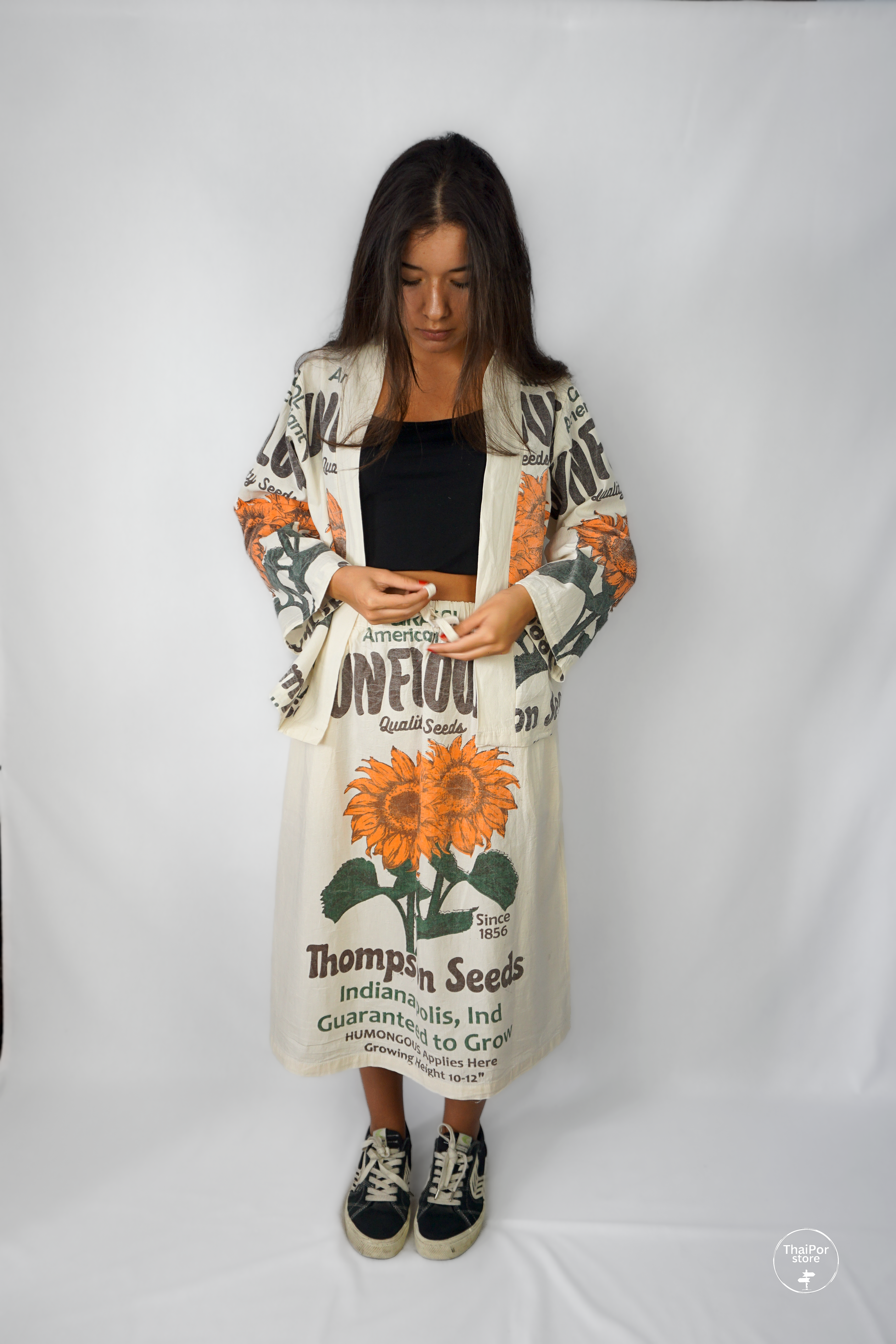 Sunflower Short Kimono