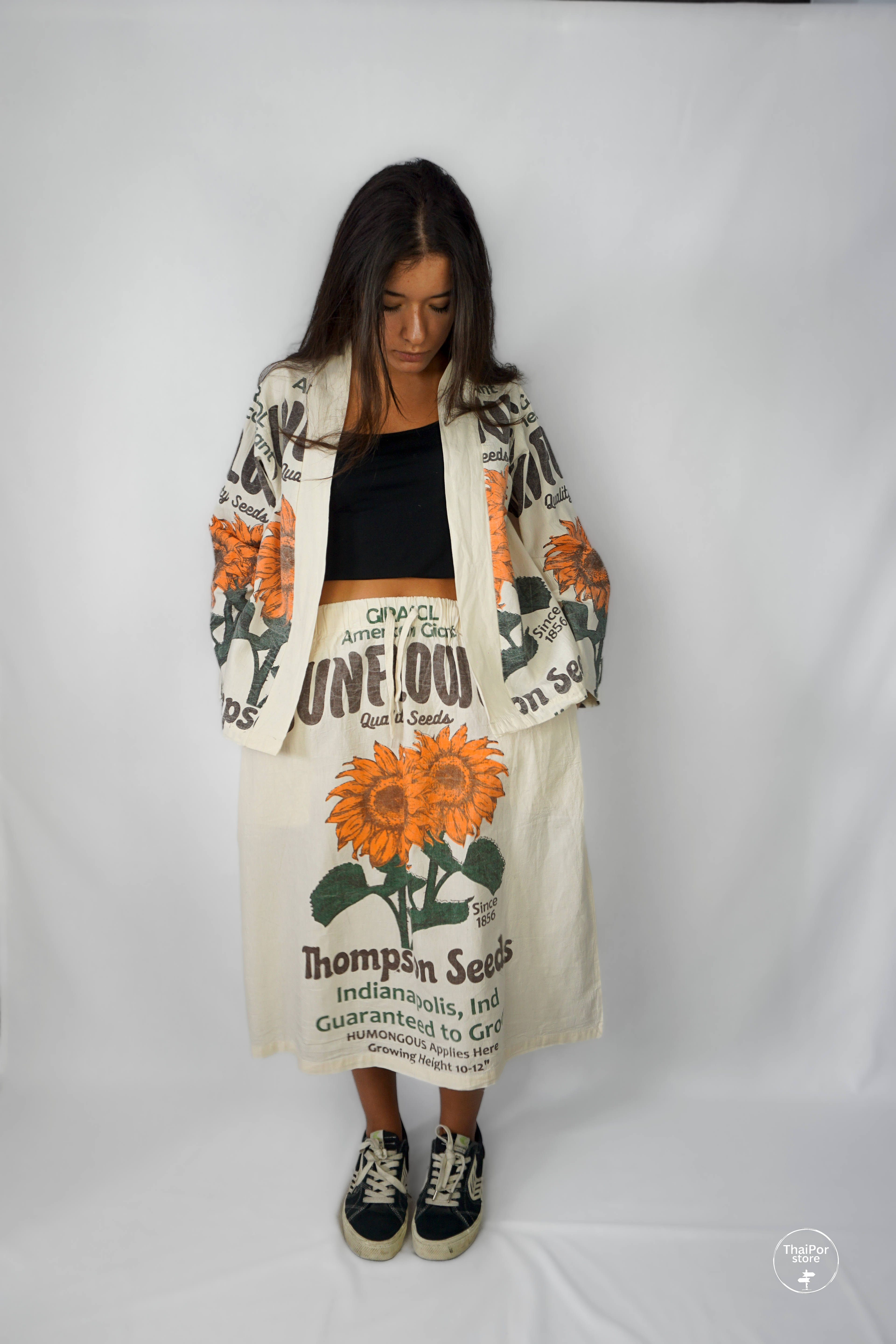 Sunflower Short Kimono